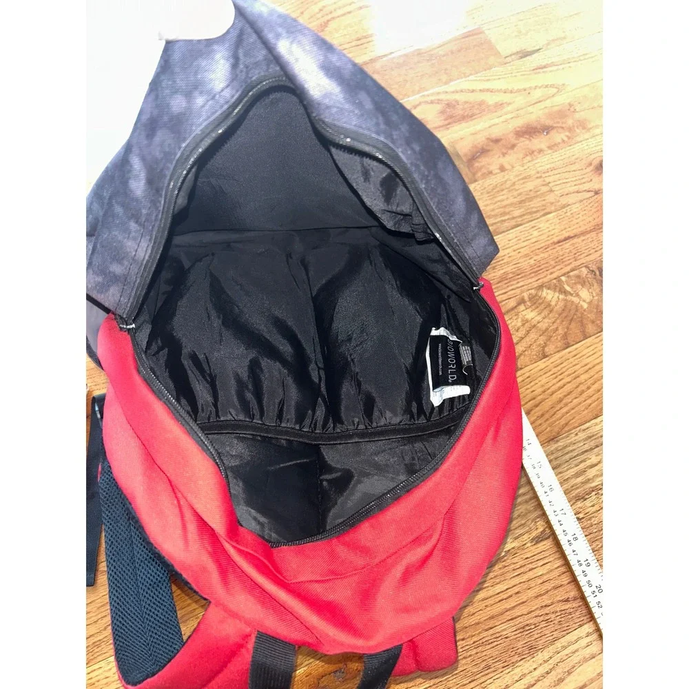 Bioworld Stranger Things Hellfire Club Backpack Grey Red Acid Wash